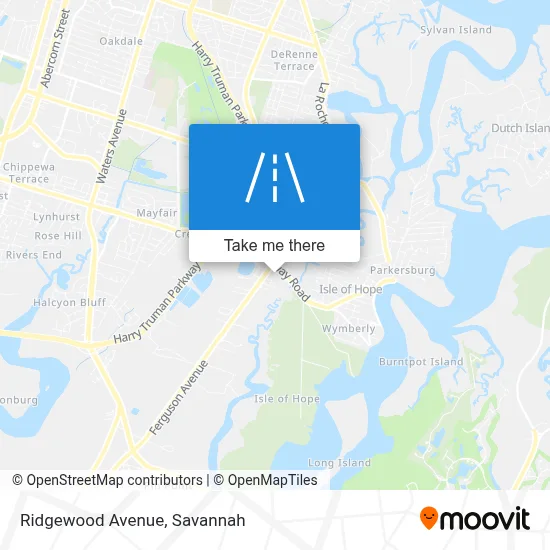 Ridgewood Avenue map
