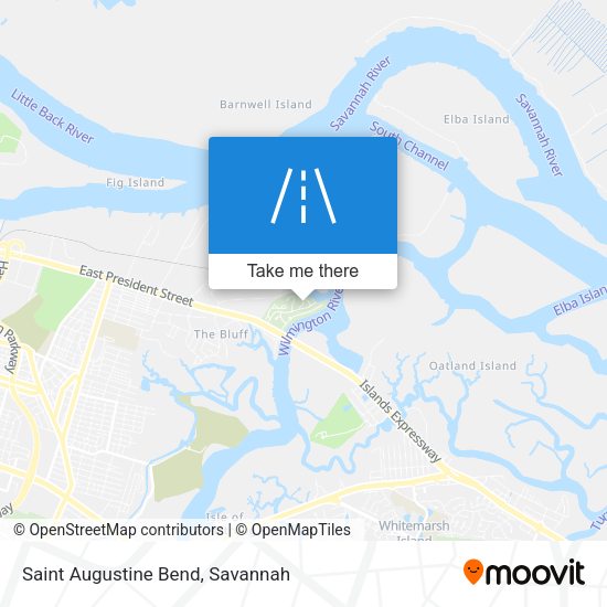 Saint Augustine Bend map