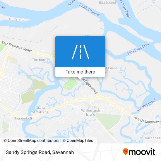 Sandy Springs Road map