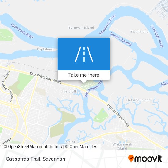 Mapa de Sassafras Trail