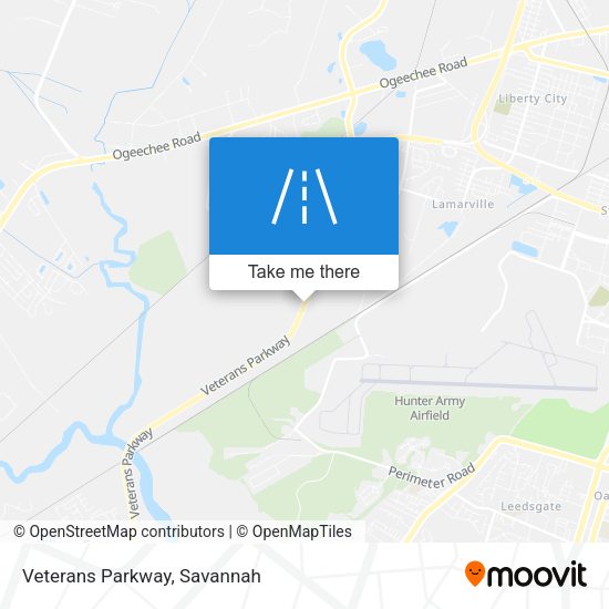 Veterans Parkway map