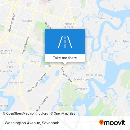 Mapa de Washington Avenue