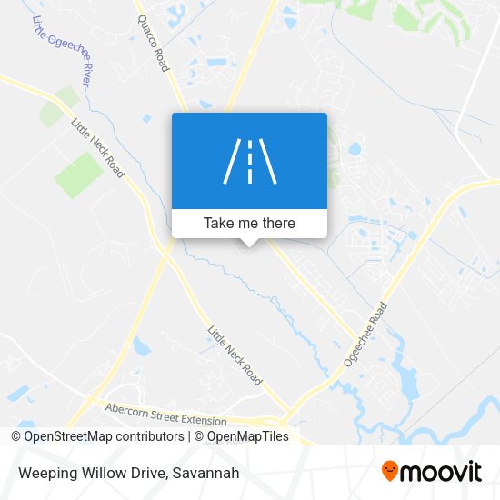 Weeping Willow Drive map