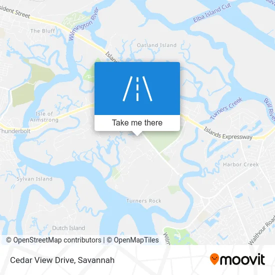 Cedar View Drive map