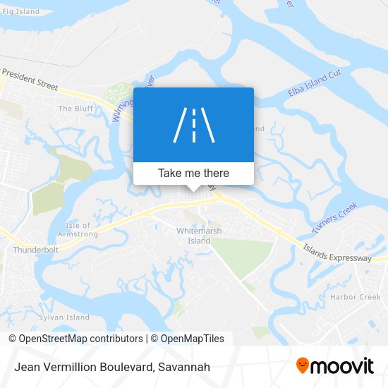 Jean Vermillion Boulevard map