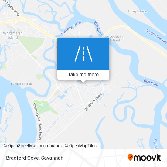 Mapa de Bradford Cove