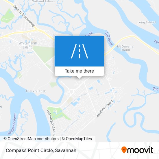 Mapa de Compass Point Circle