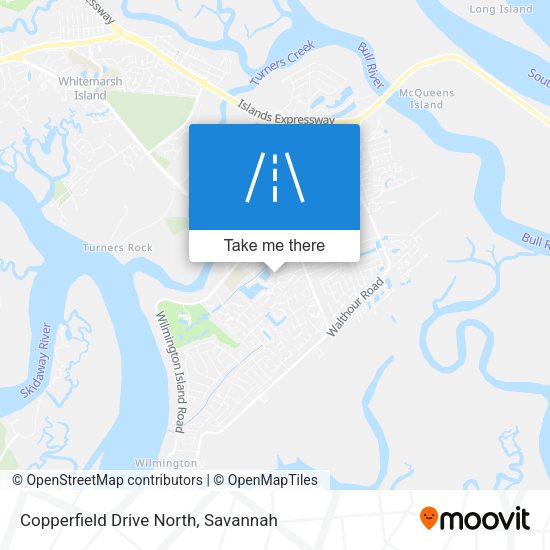 Copperfield Drive North map