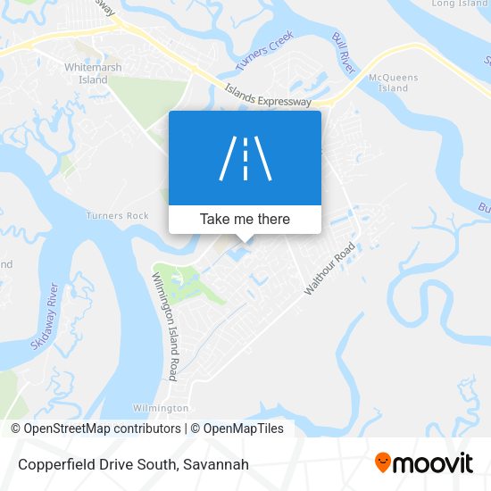 Copperfield Drive South map