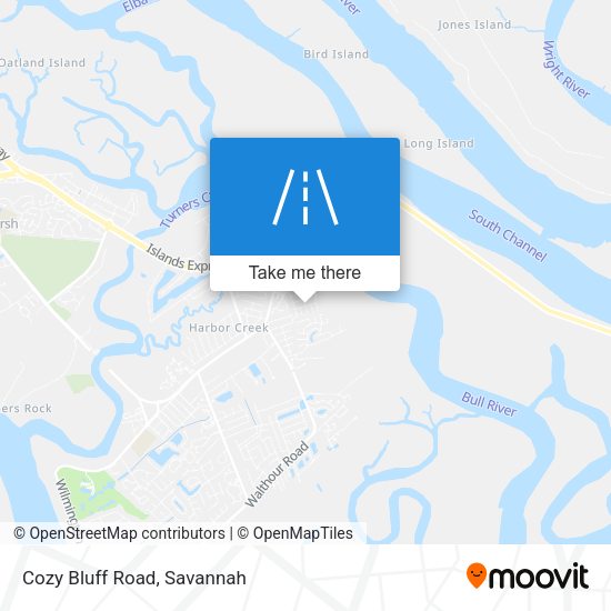 Mapa de Cozy Bluff Road