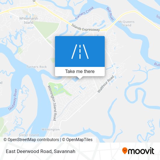 East Deerwood Road map
