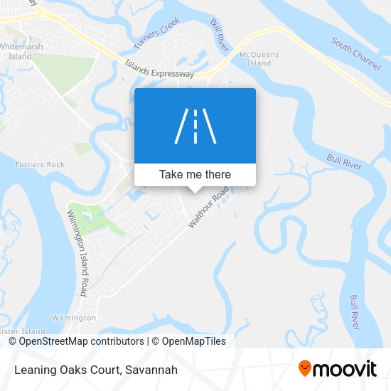 Leaning Oaks Court map