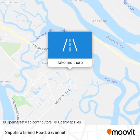 Mapa de Sapphire Island Road