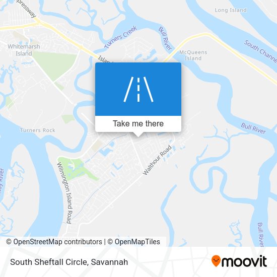 South Sheftall Circle map