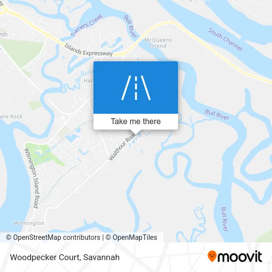 Woodpecker Court map