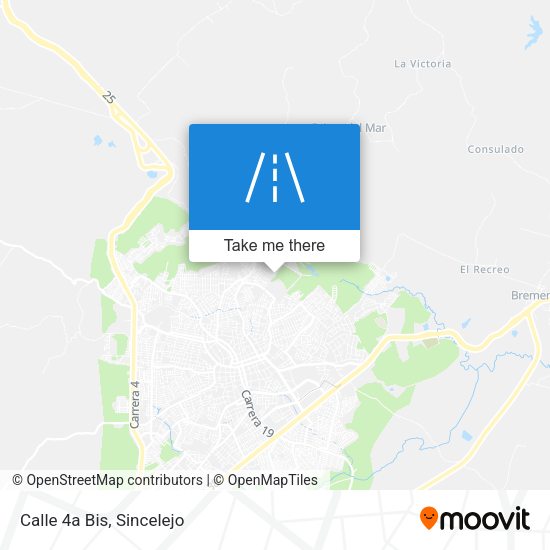 Mapa de Calle 4a Bis