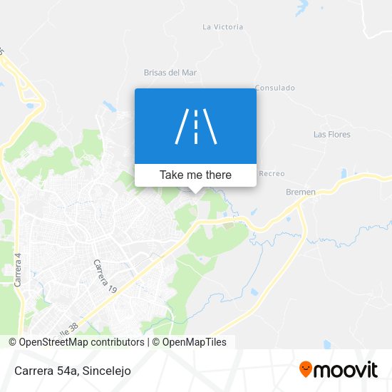 Mapa de Carrera 54a