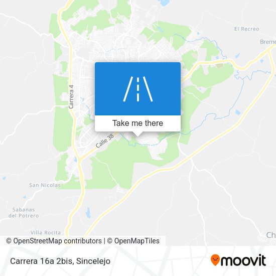Mapa de Carrera 16a 2bis