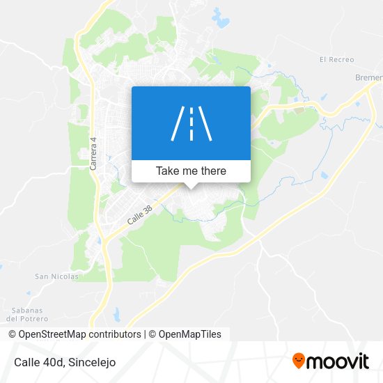 Mapa de Calle 40d