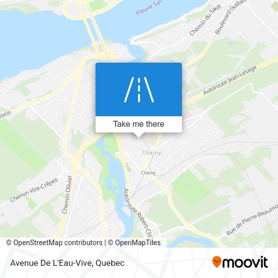 Avenue De L'Eau-Vive map
