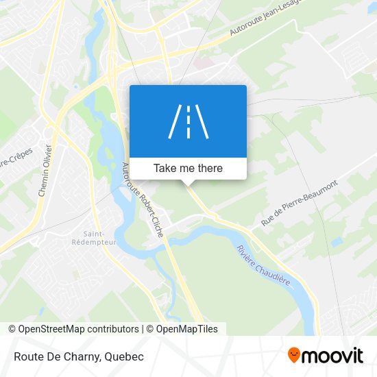 Route De Charny map