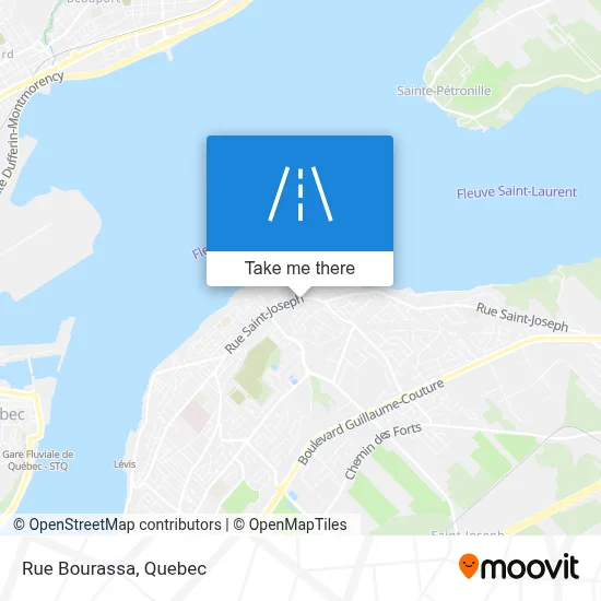 Rue Bourassa map