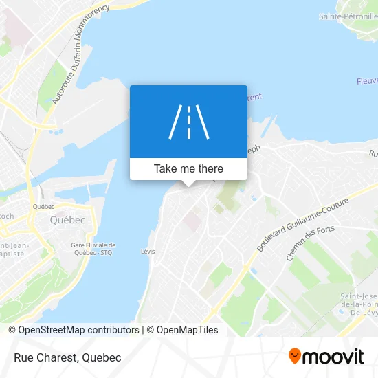 Rue Charest map