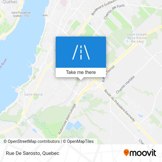 Rue De Sarosto map