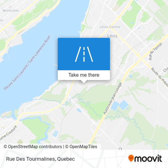 Rue Des Tourmalines map