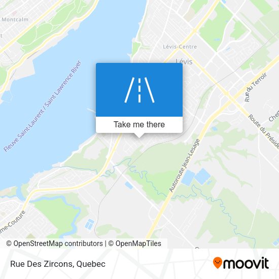 Rue Des Zircons map