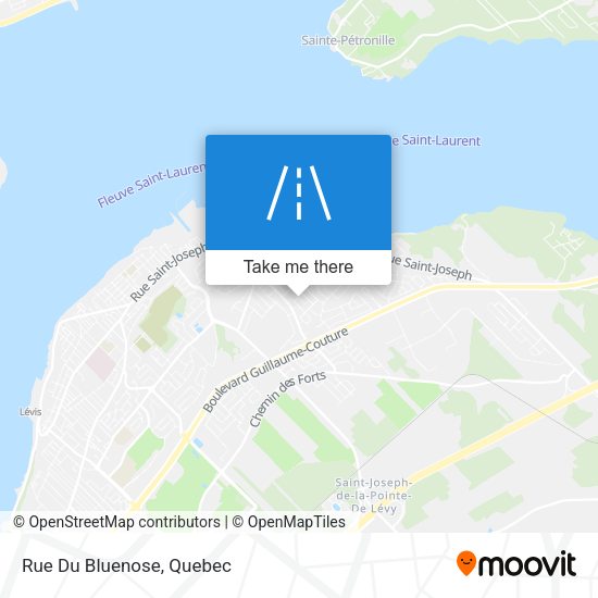 Rue Du Bluenose map