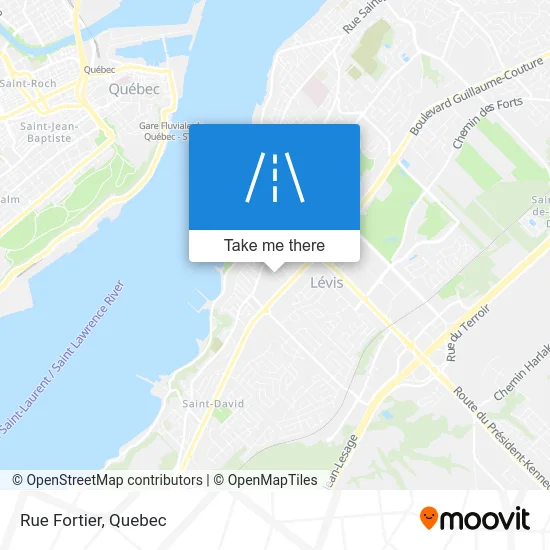 Rue Fortier map