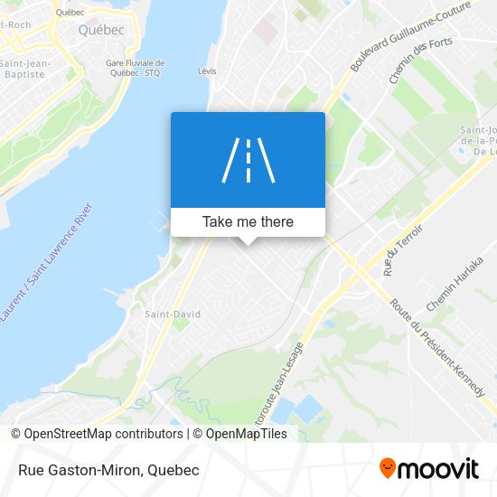 Rue Gaston-Miron map