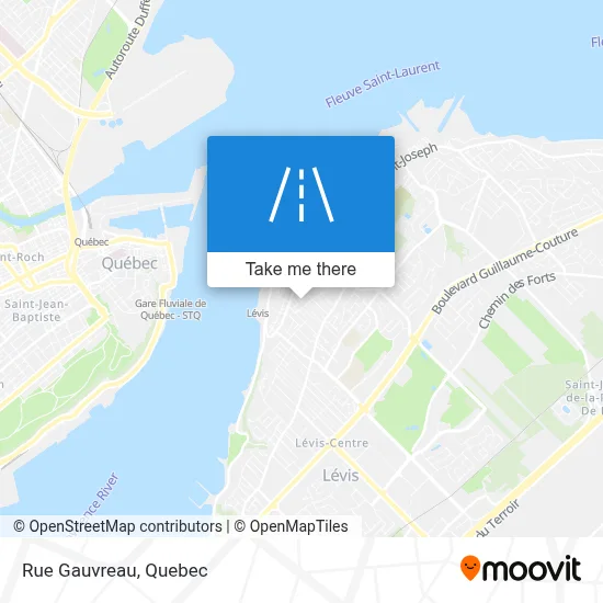 Rue Gauvreau map