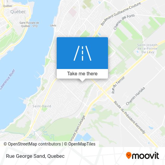 Rue George Sand map
