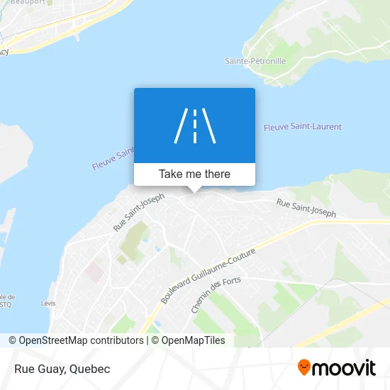Rue Guay map