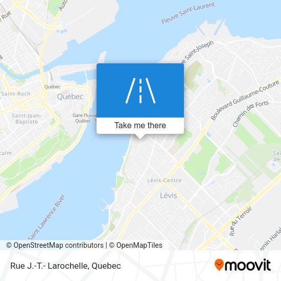 Rue J.-T.- Larochelle map