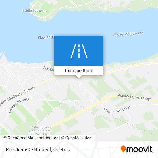 Rue Jean-De Brébeuf map