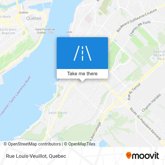 Rue Louis-Veuillot map