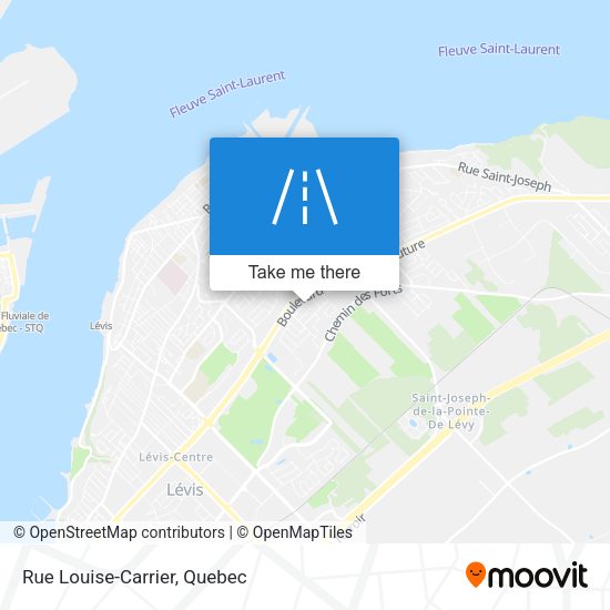 Rue Louise-Carrier map