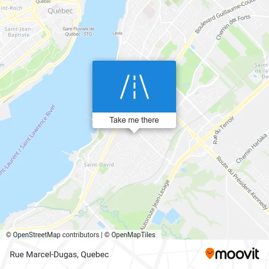 Rue Marcel-Dugas map