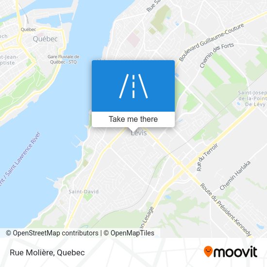 Rue Molière map