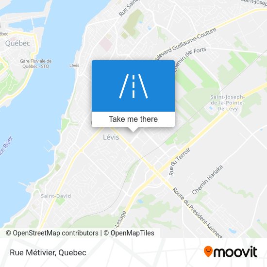 Rue Métivier map