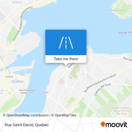 Rue Saint-David map