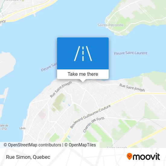 Rue Simon map