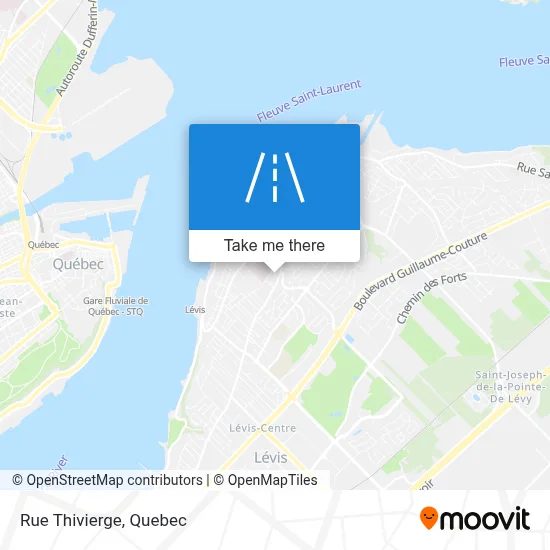 Rue Thivierge map