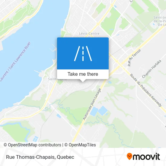 Rue Thomas-Chapais map