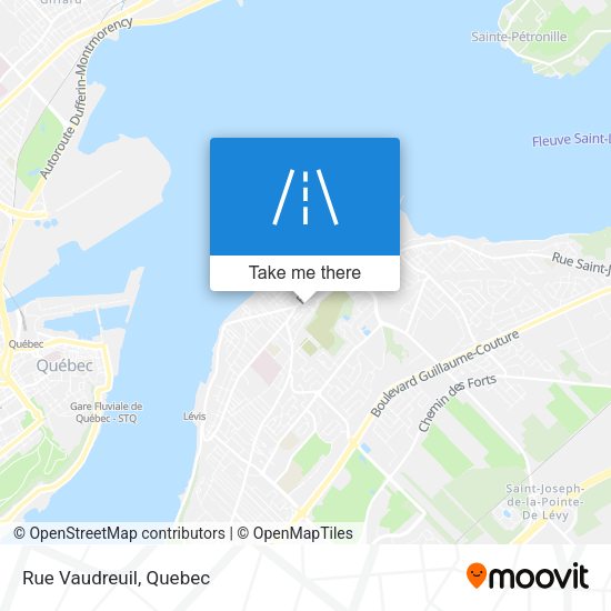 Rue Vaudreuil map