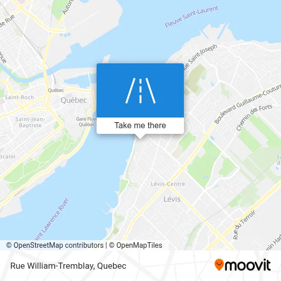 Rue William-Tremblay map