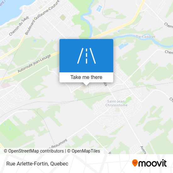 Rue Arlette-Fortin map